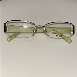 Fendi Women's Eyeglass Frames with Green Accents